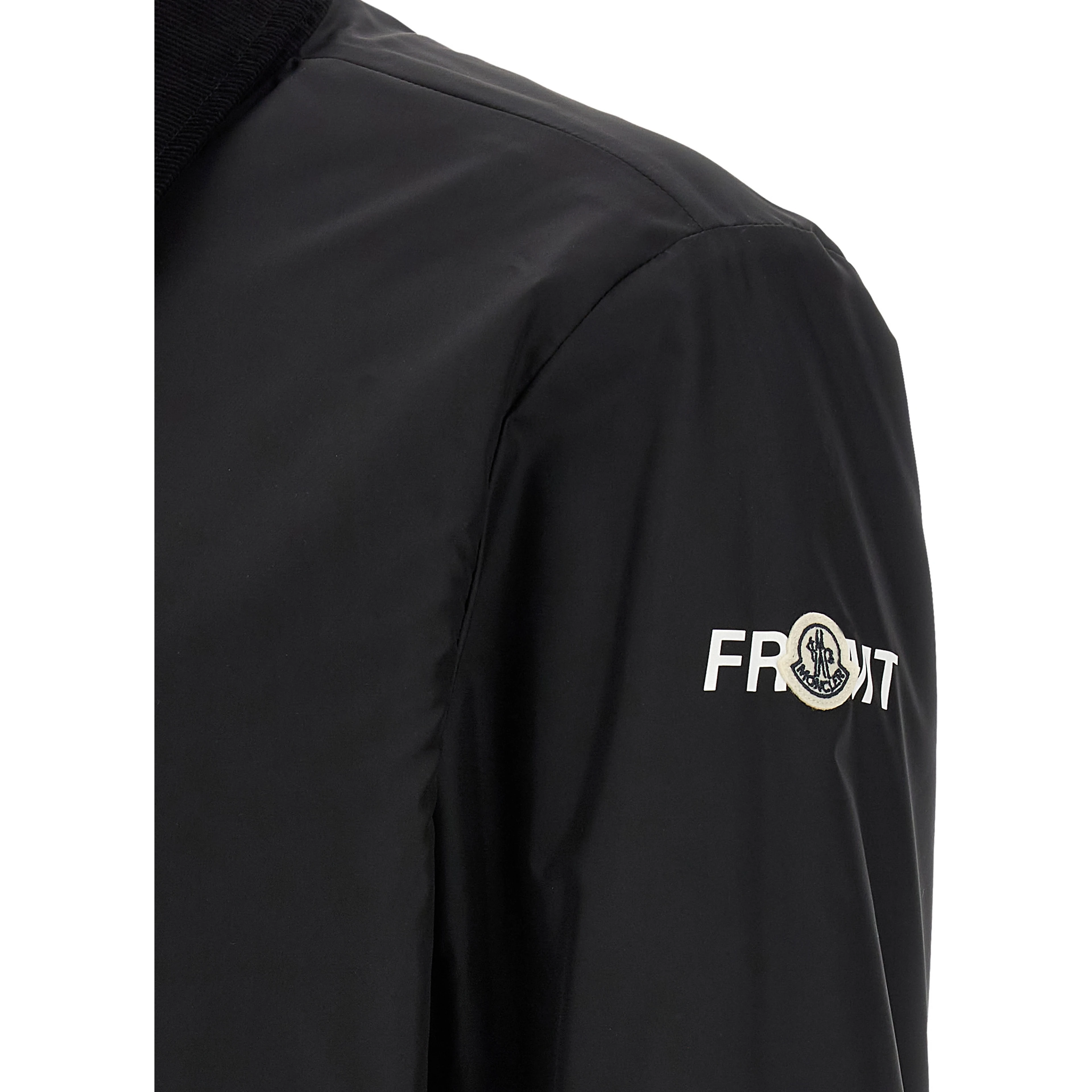 Bicolor Cotton Full-Length Jacket