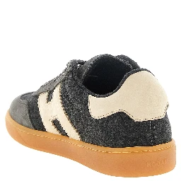 Gray Wool Low Top Sneakers
