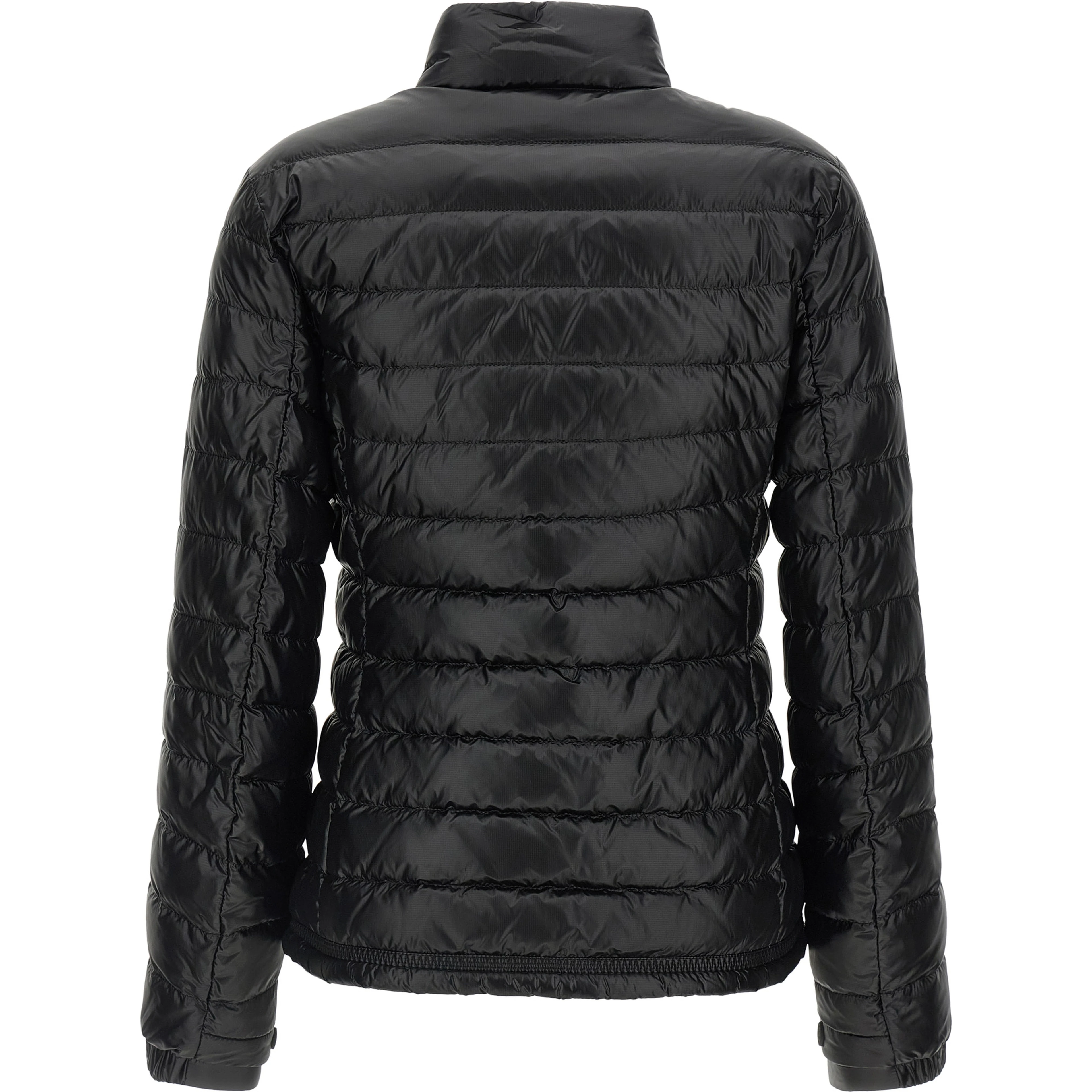Black Polyamide Full-Length Jacket