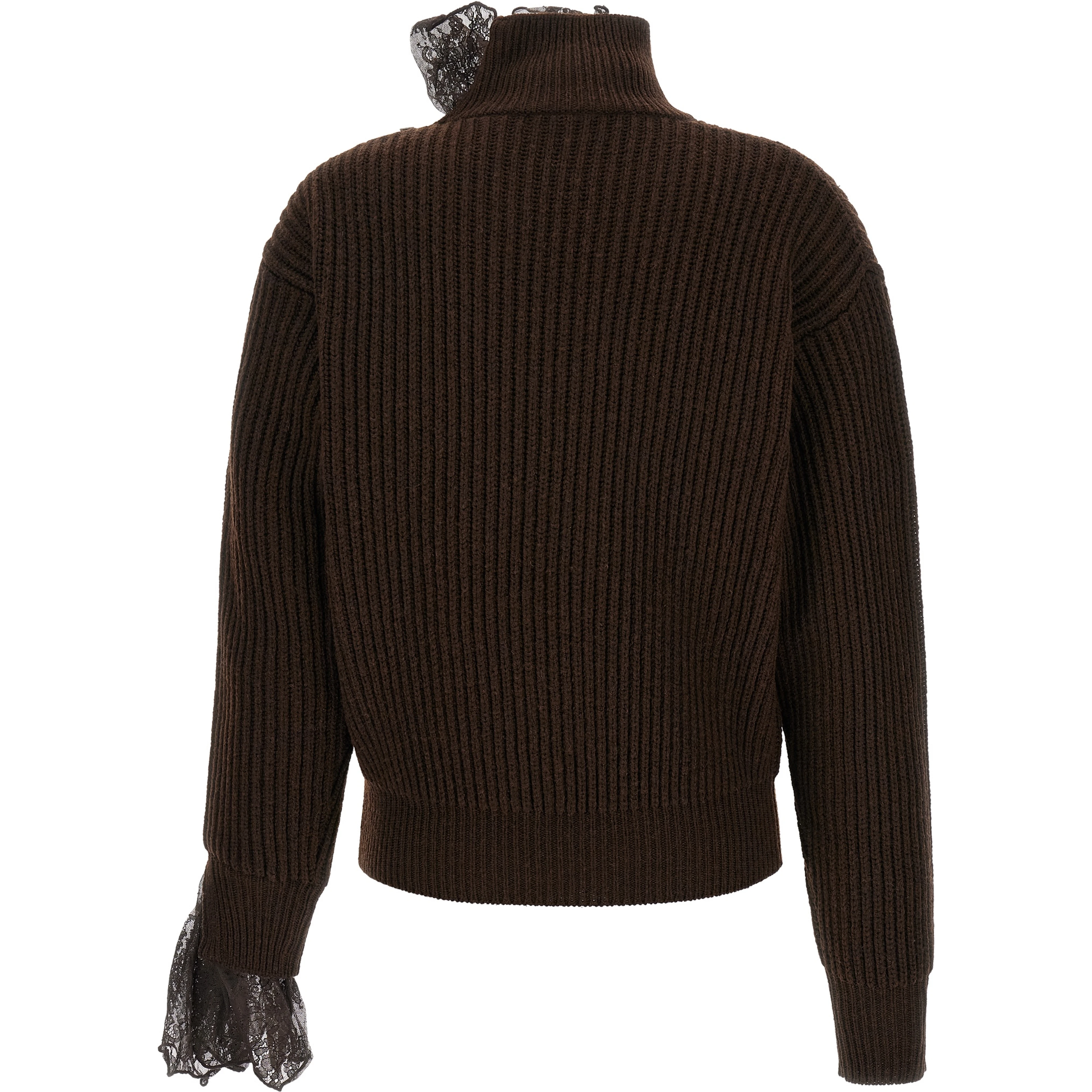 Brown Virgin Wool Cardigan
