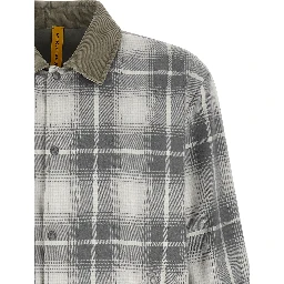 Gray Cotton Full-Length Jacket