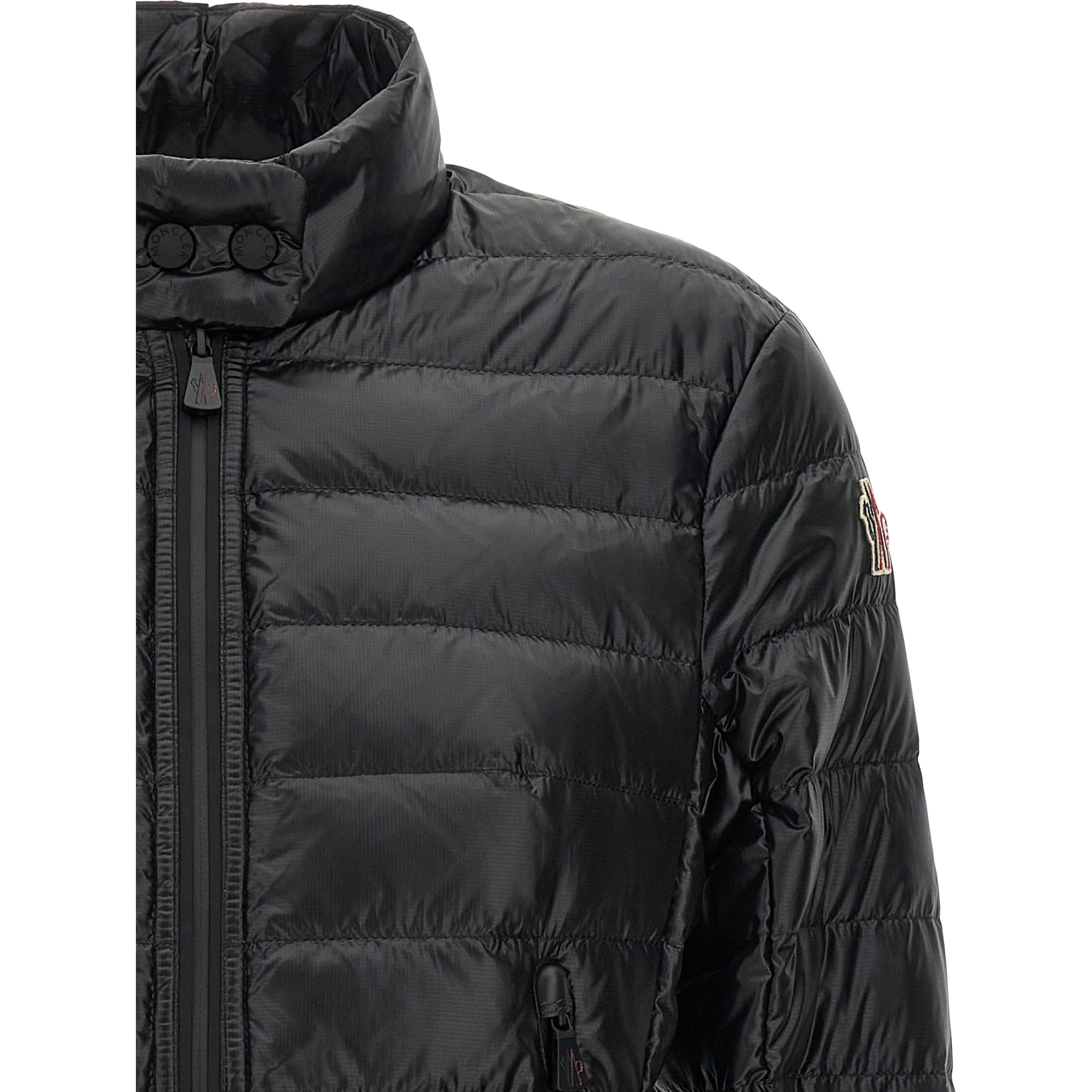 Black Polyamide Full-Length Jacket