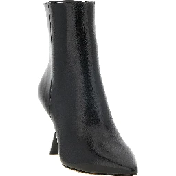 Black Calfskin Ankle Boots