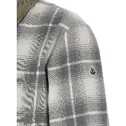 Gray Cotton Full-Length Jacket
