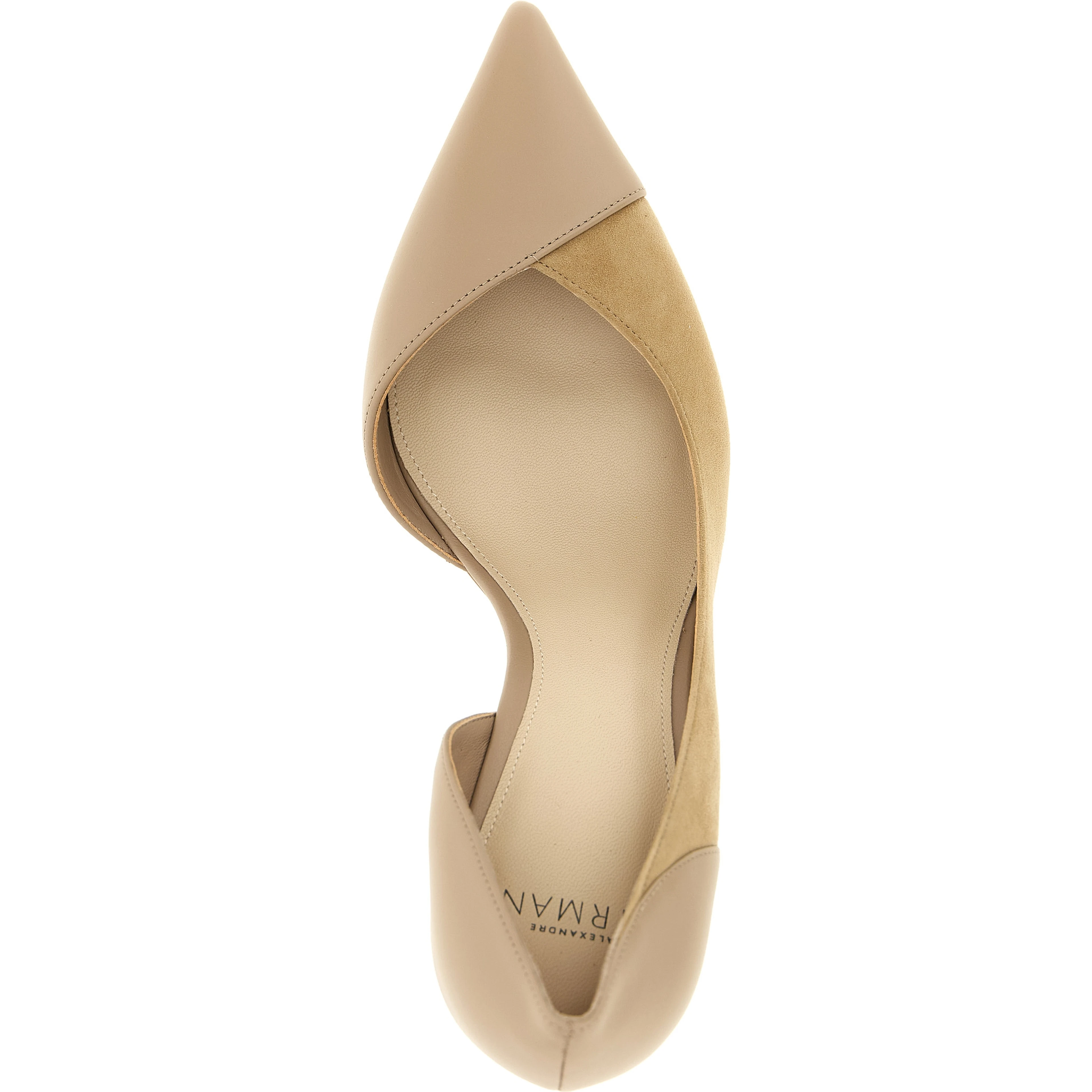 Beige Calfskin High Heel Pumps
