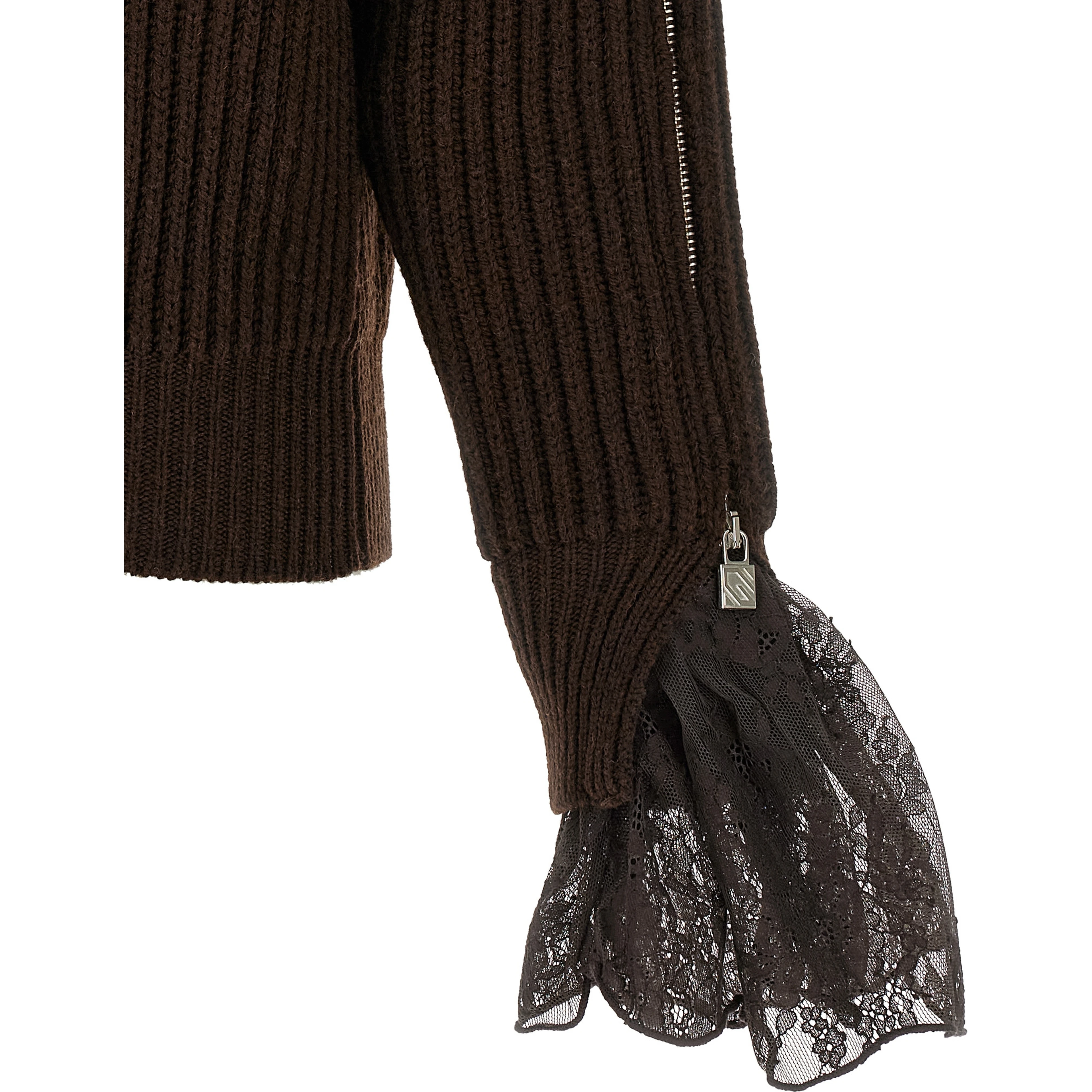 Brown Virgin Wool Cardigan