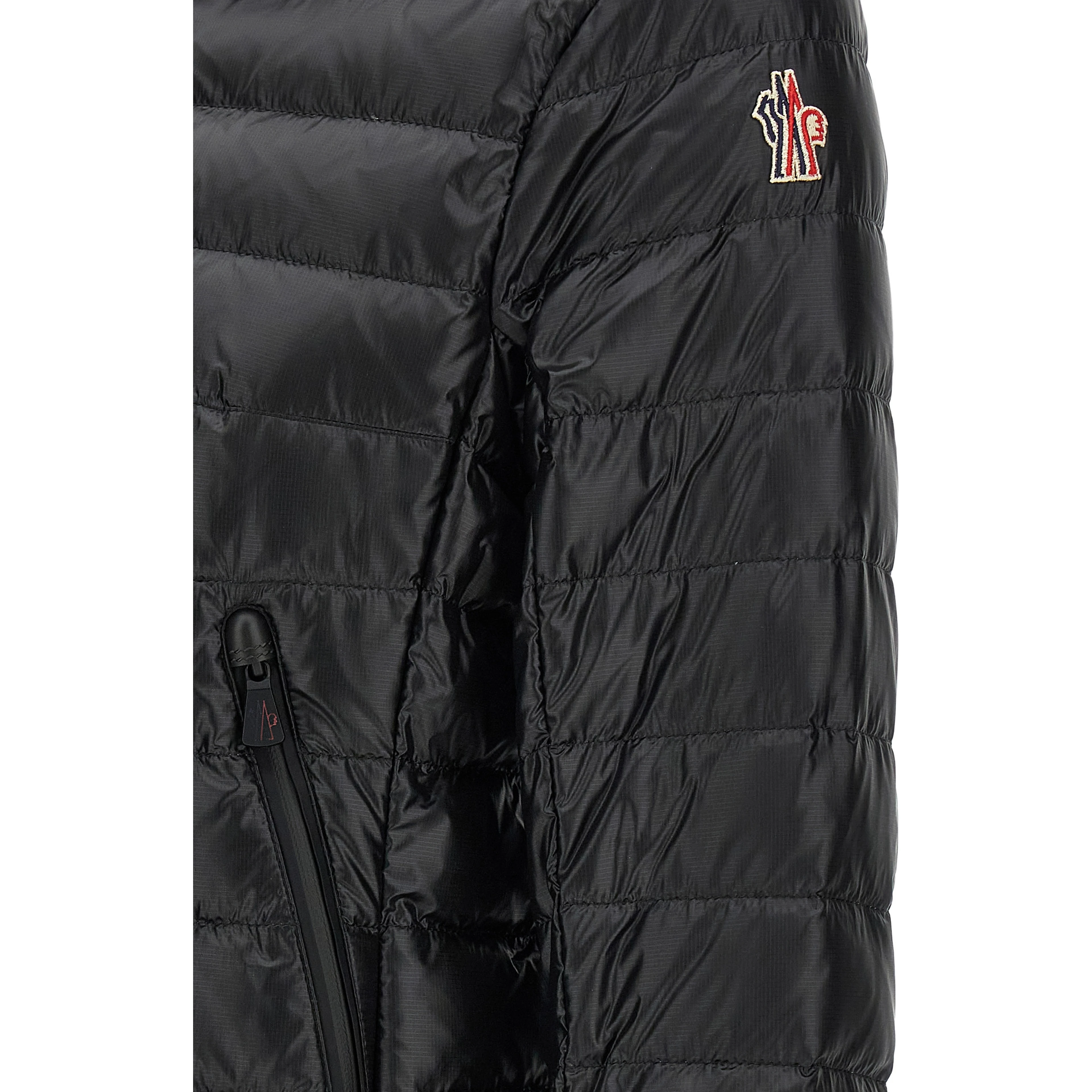 Black Polyamide Full-Length Jacket