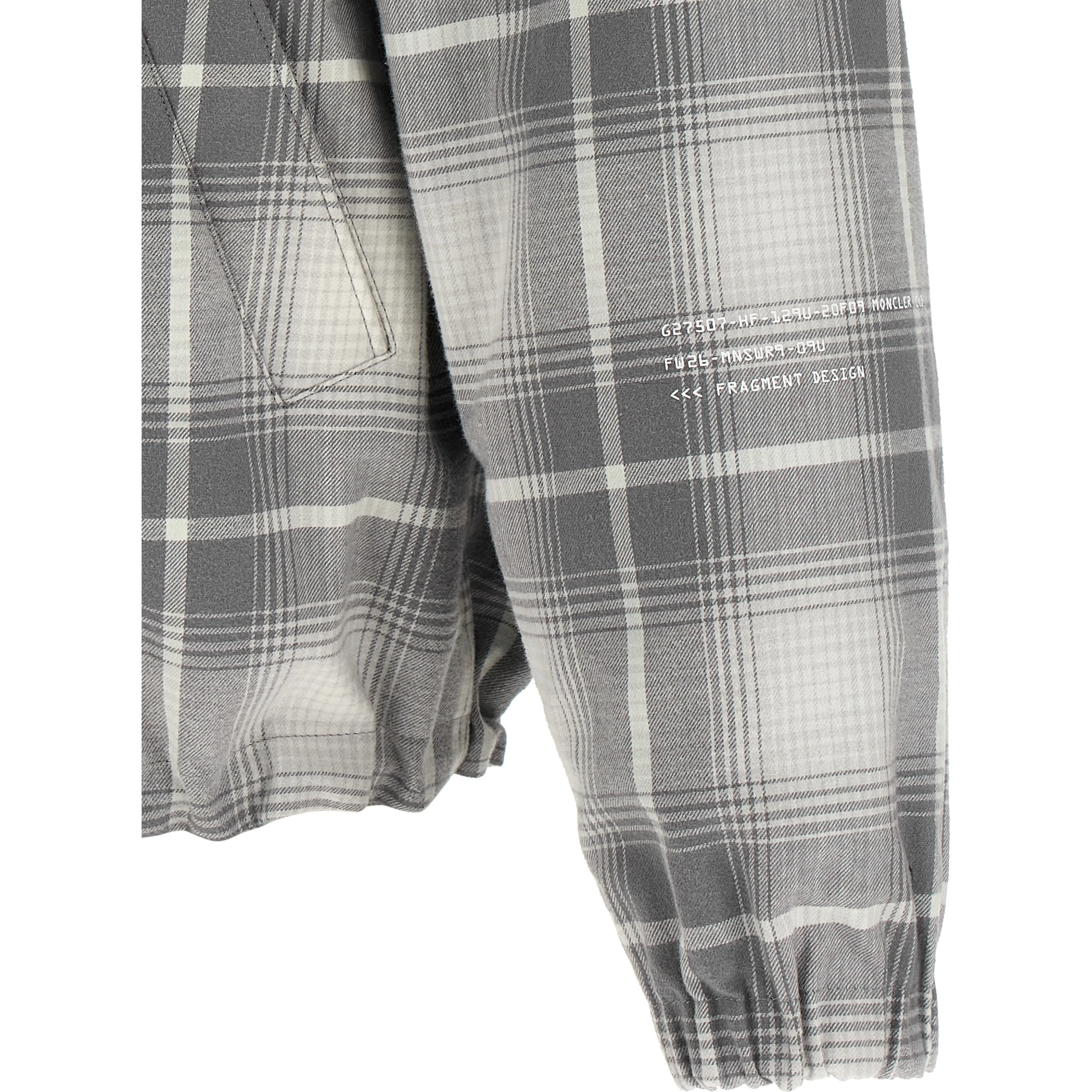 Gray Cotton Full-Length Jacket