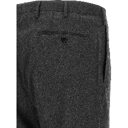 Gray Virgin Wool Dress Pants