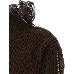 Brown Virgin Wool Cardigan