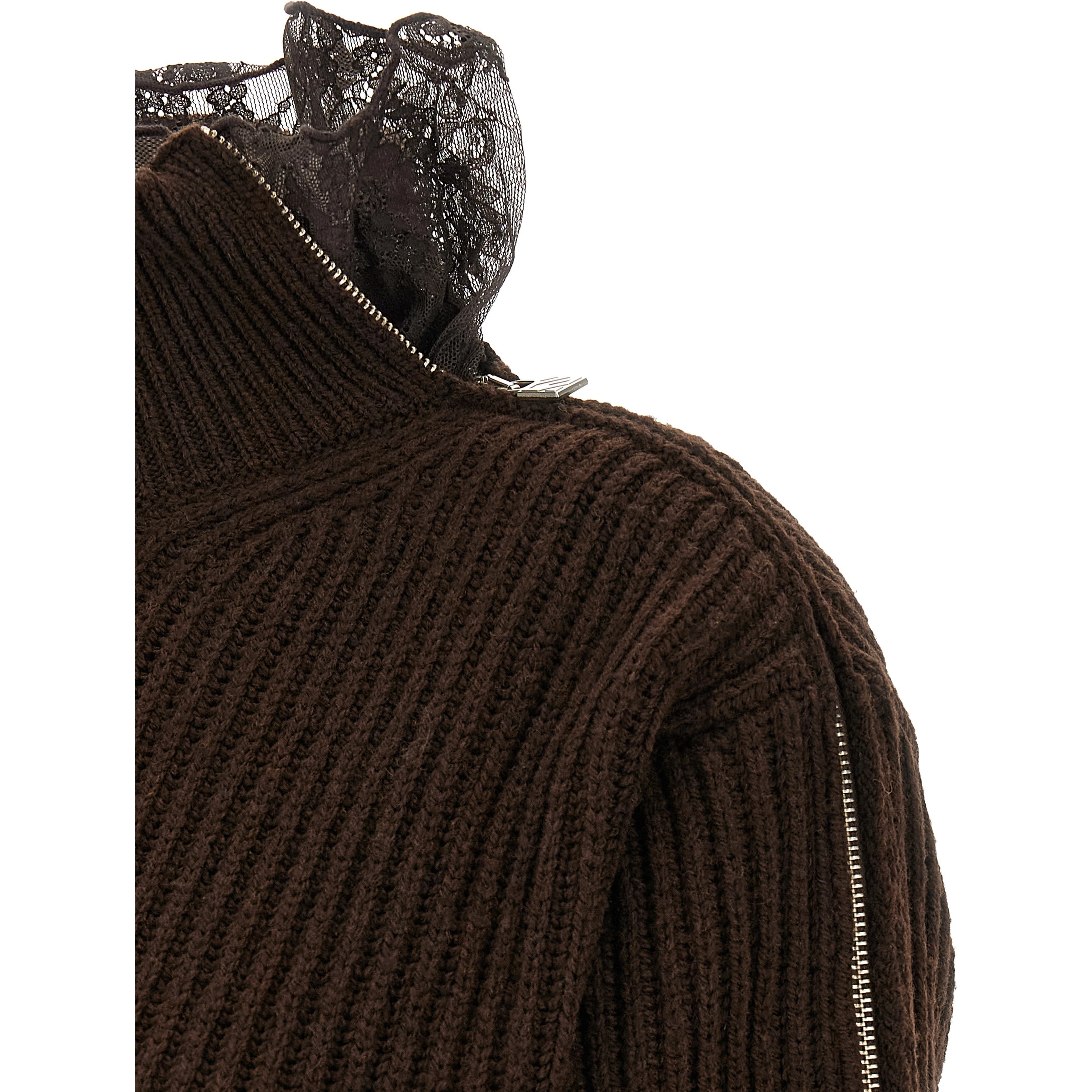 Brown Virgin Wool Cardigan