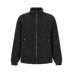 Gray Wool Full-Length Jacket