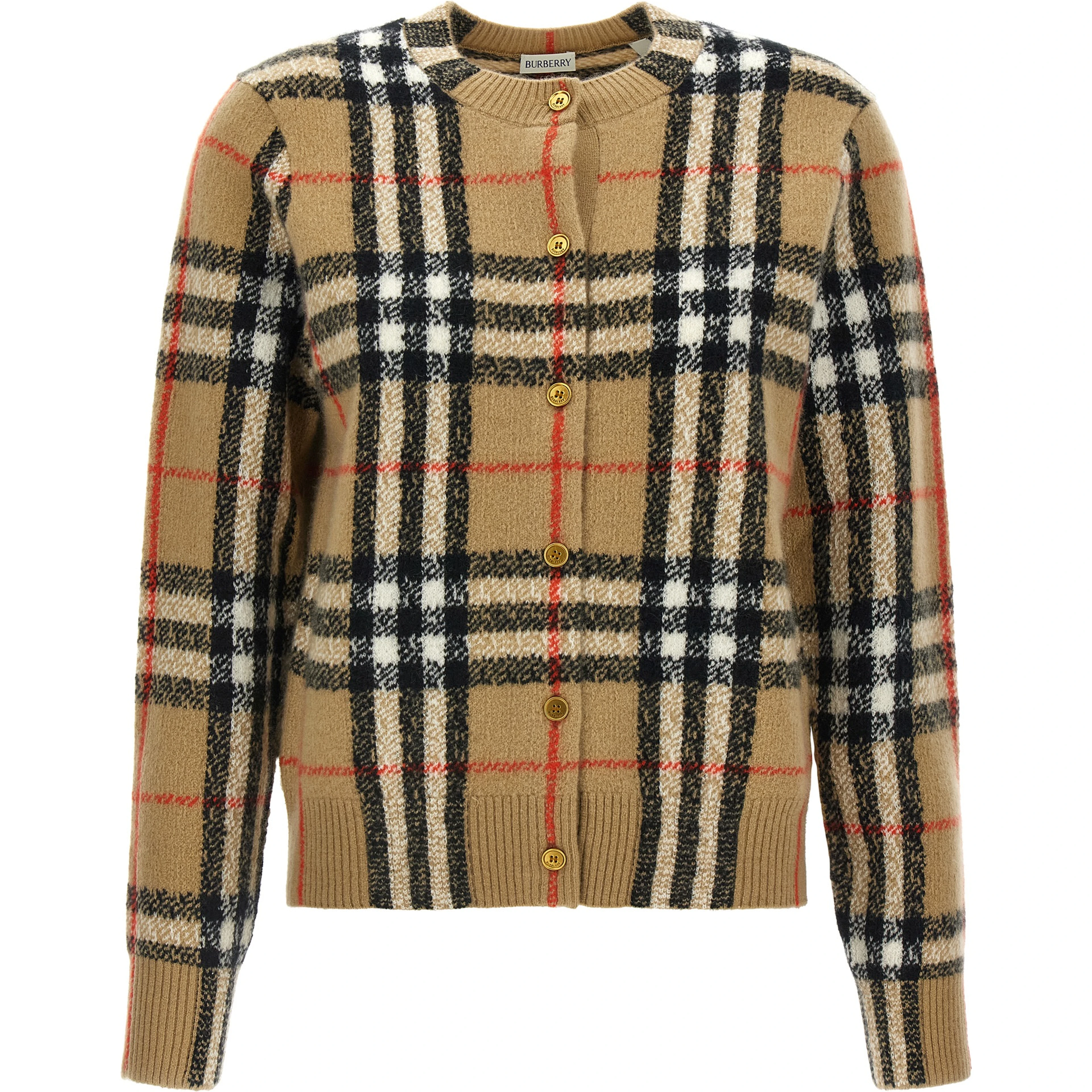 Beige Cashmere Cardigan