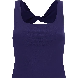 Blue Polyamide Sport Bra