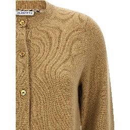 Beige Cashmere Cardigan