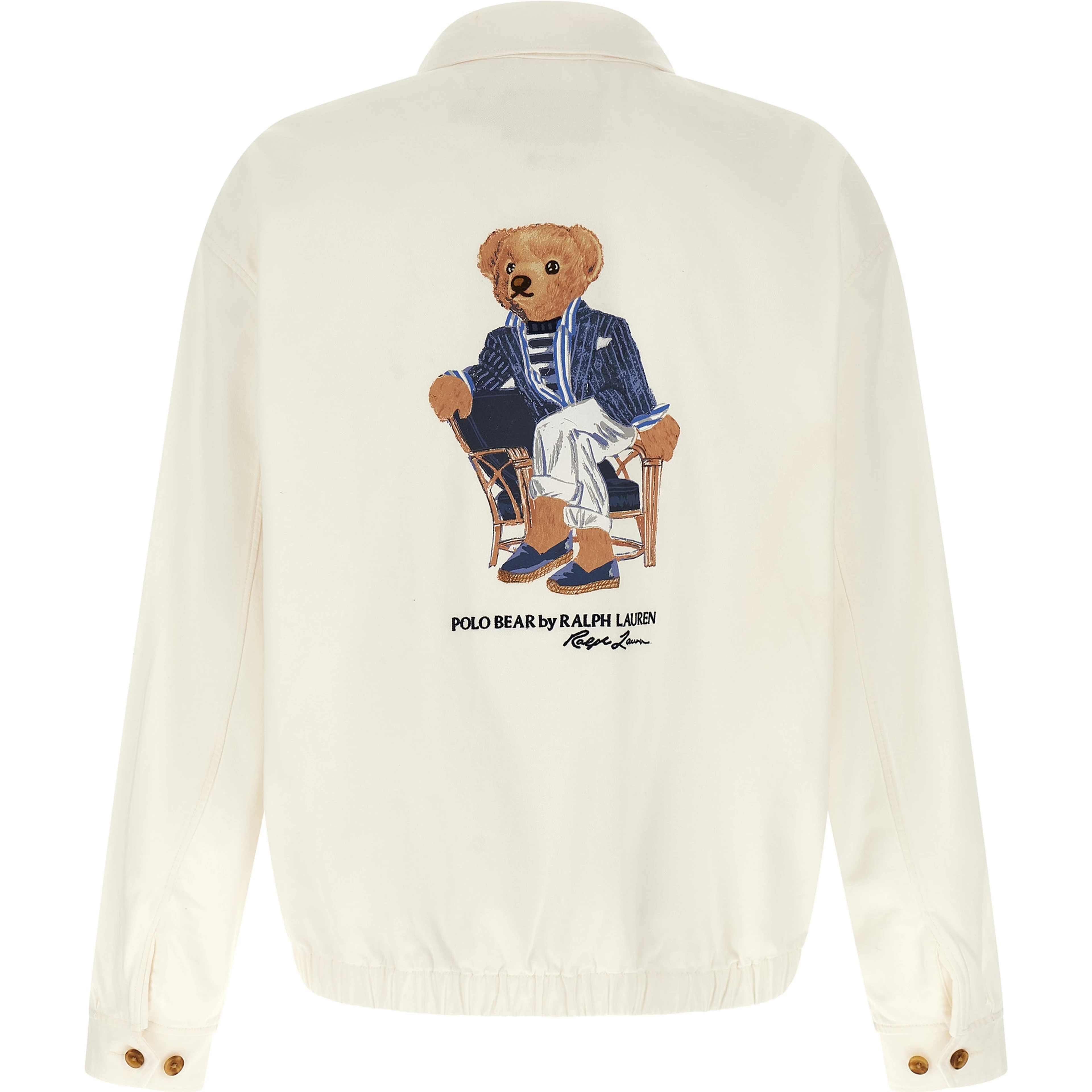 White Cotton Full-Length Jacket