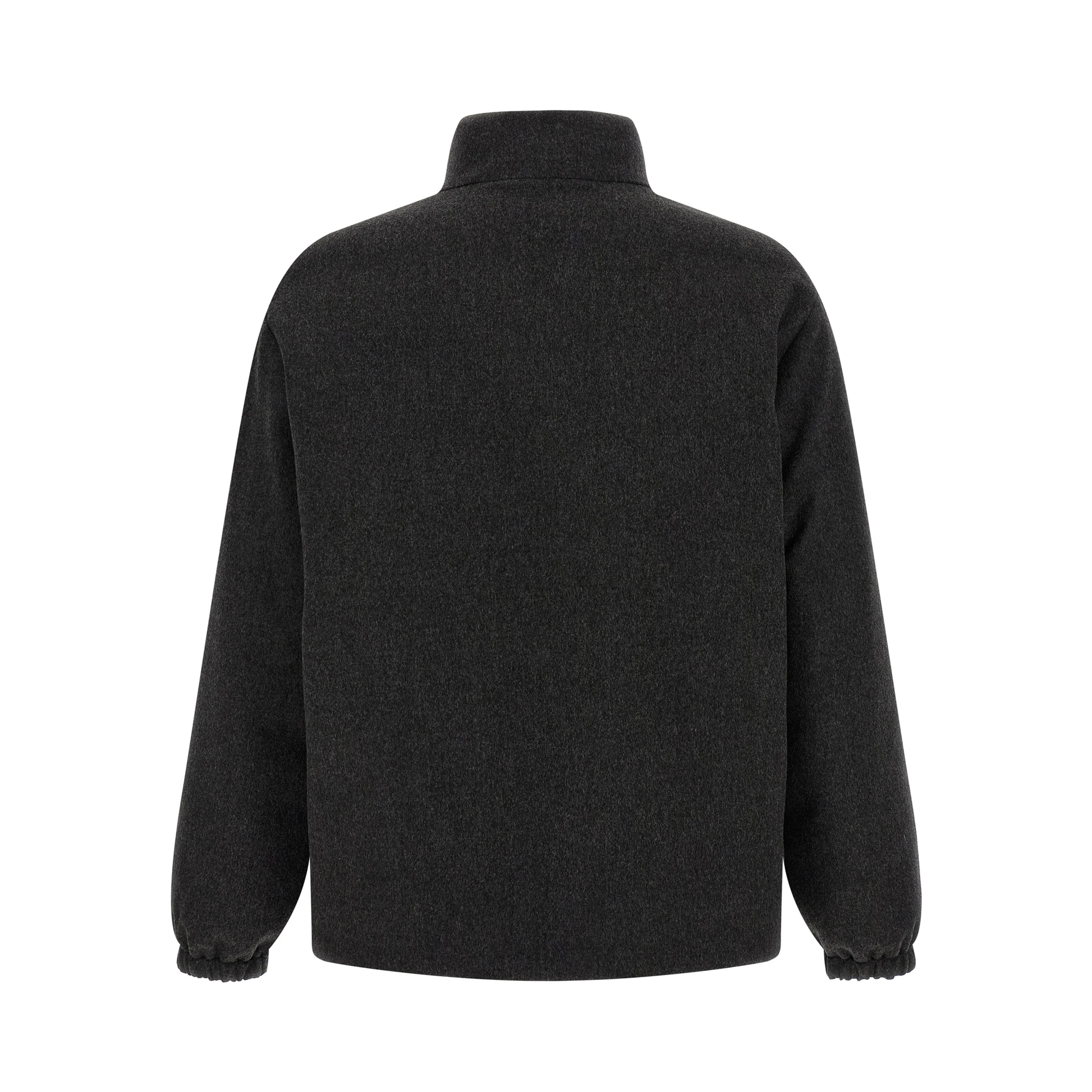 Gray Wool Full-Length Jacket