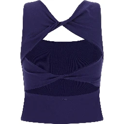 Blue Polyamide Sport Bra