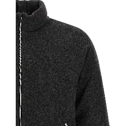 Gray Wool Full-Length Jacket