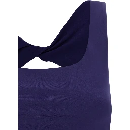 Blue Polyamide Sport Bra