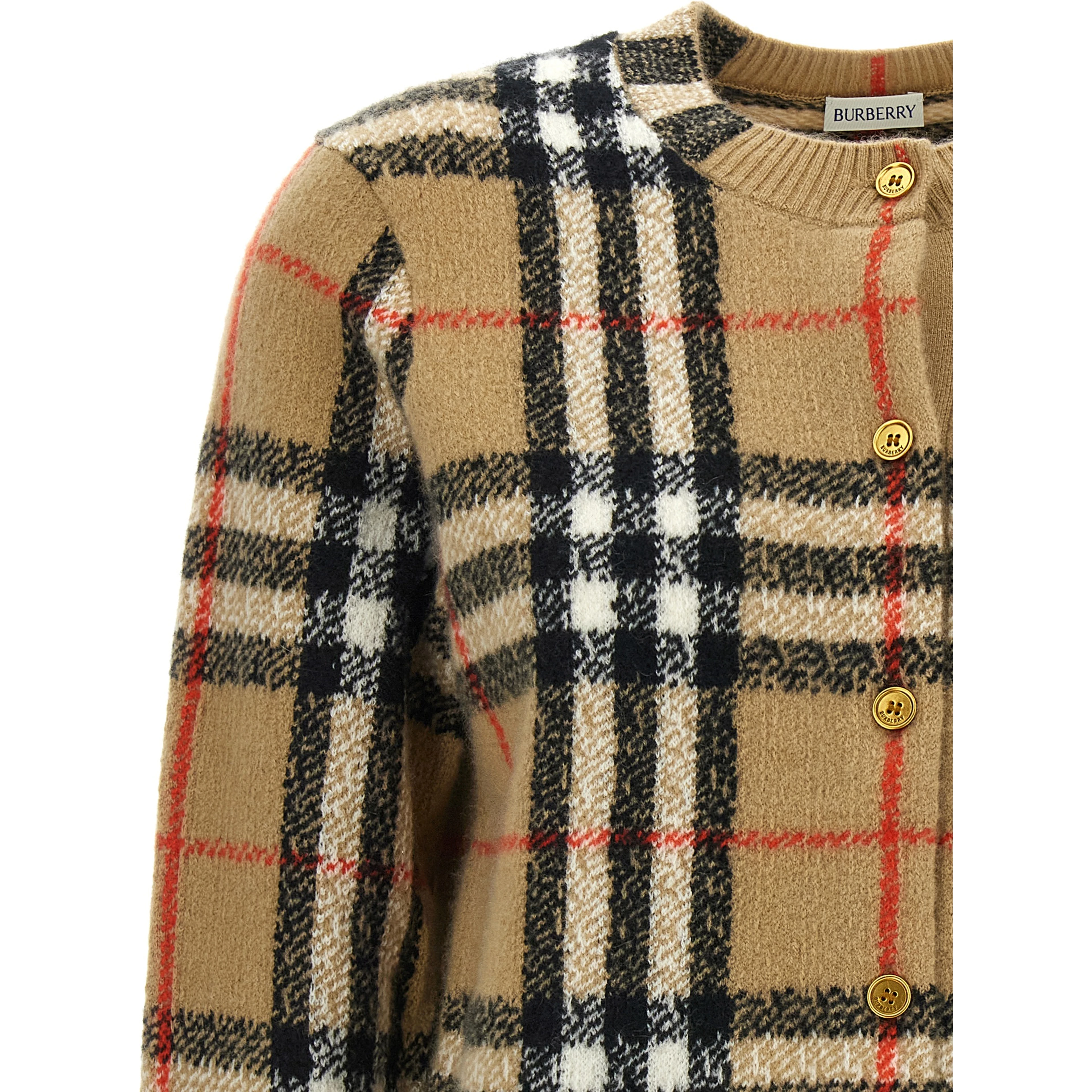 Beige Cashmere Cardigan
