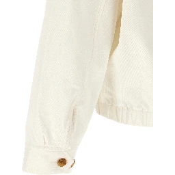 White Cotton Full-Length Jacket