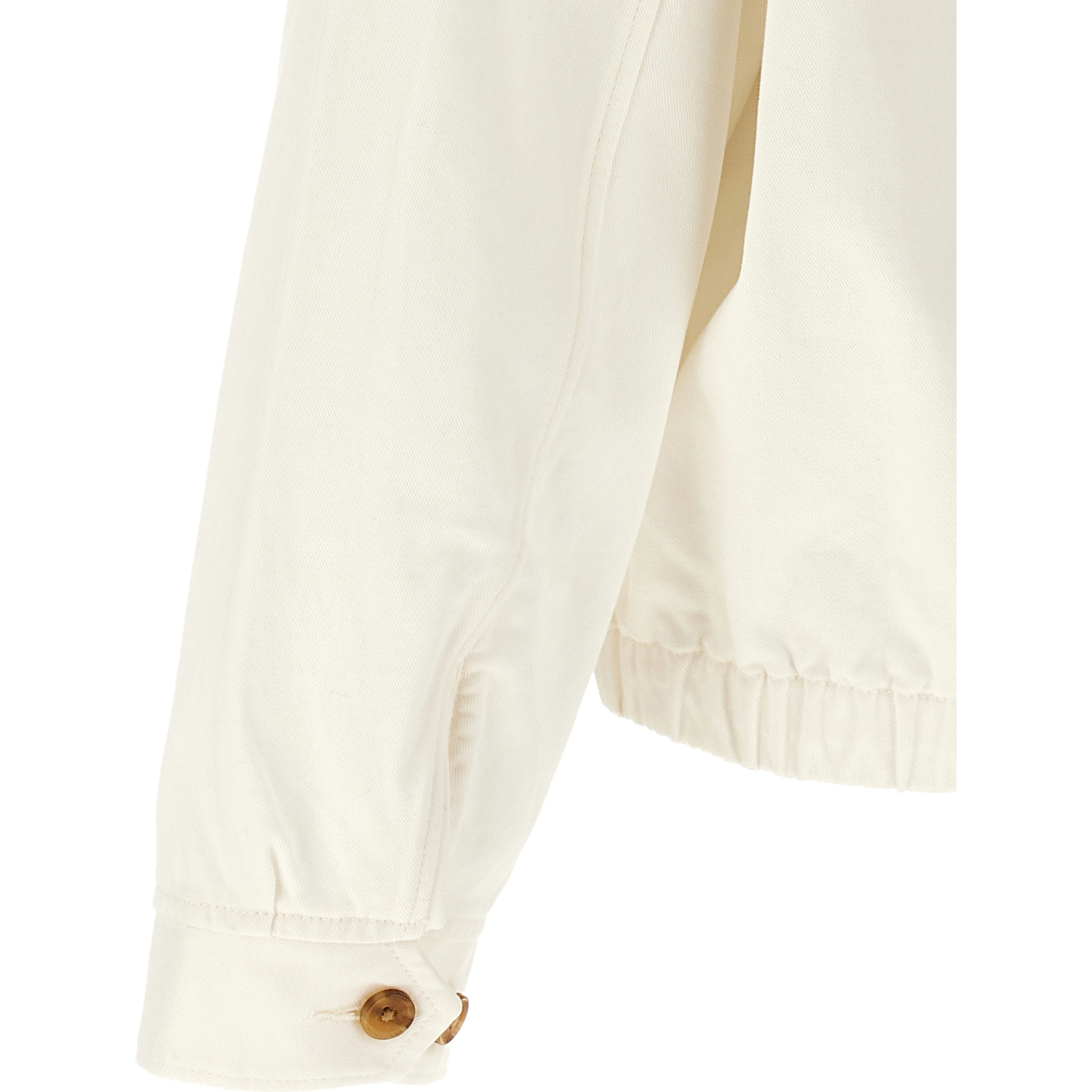 White Cotton Full-Length Jacket