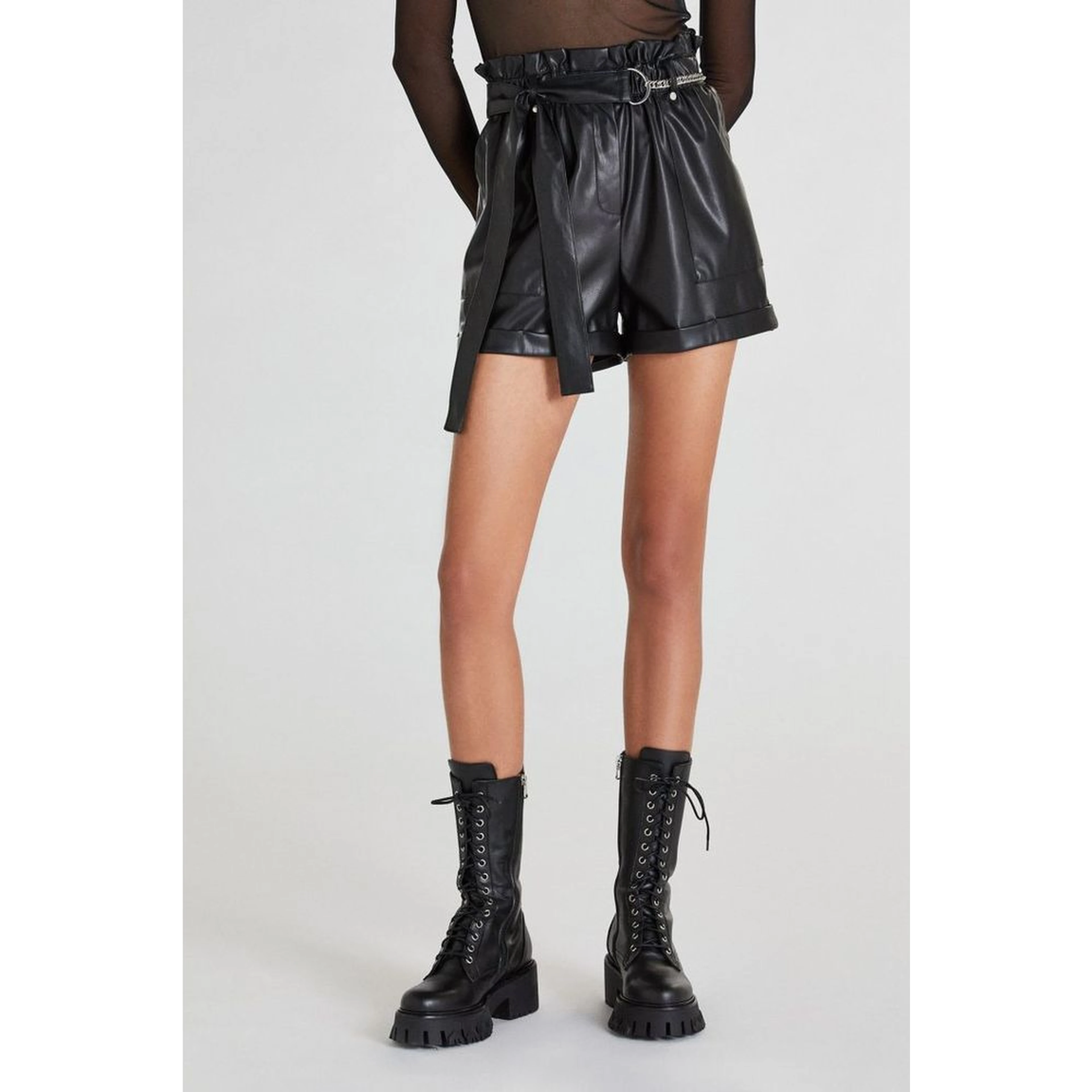 Black Polyethylene Shorts