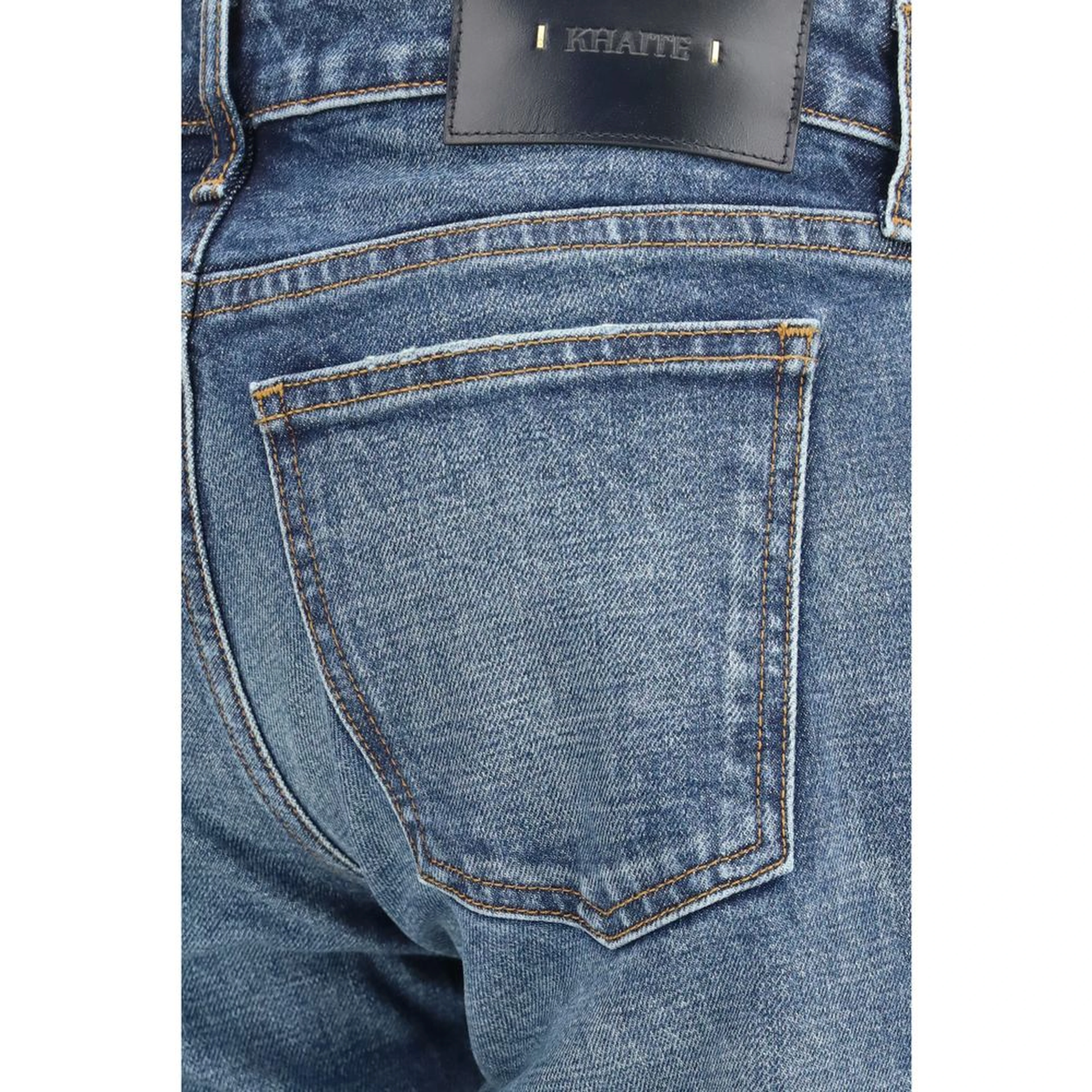 Blue Cotton Bootcut Jeans