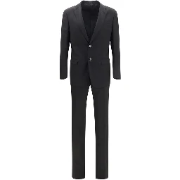 Black Wool Oves Aries Two-Piece Suit