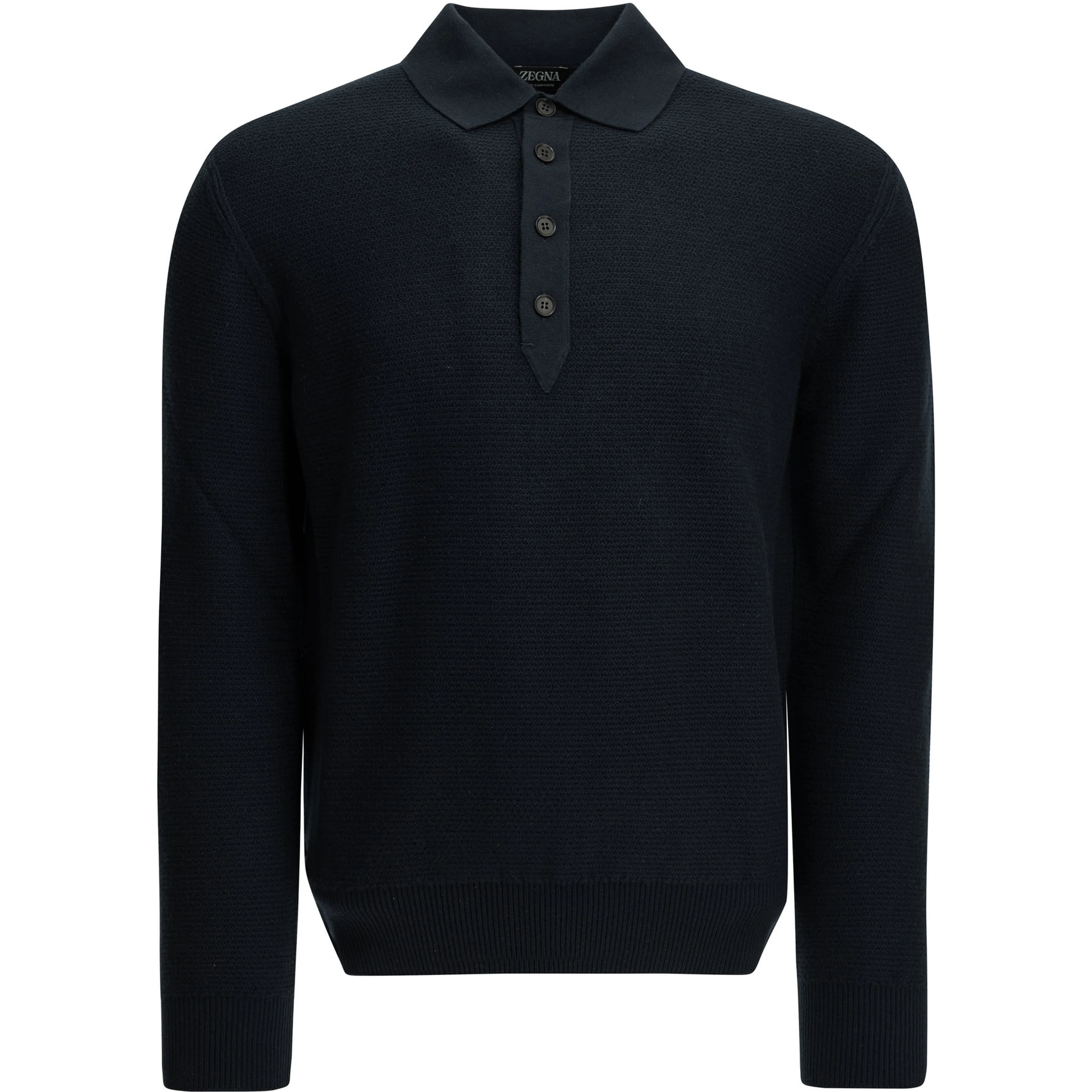 Cashmere polo sweater