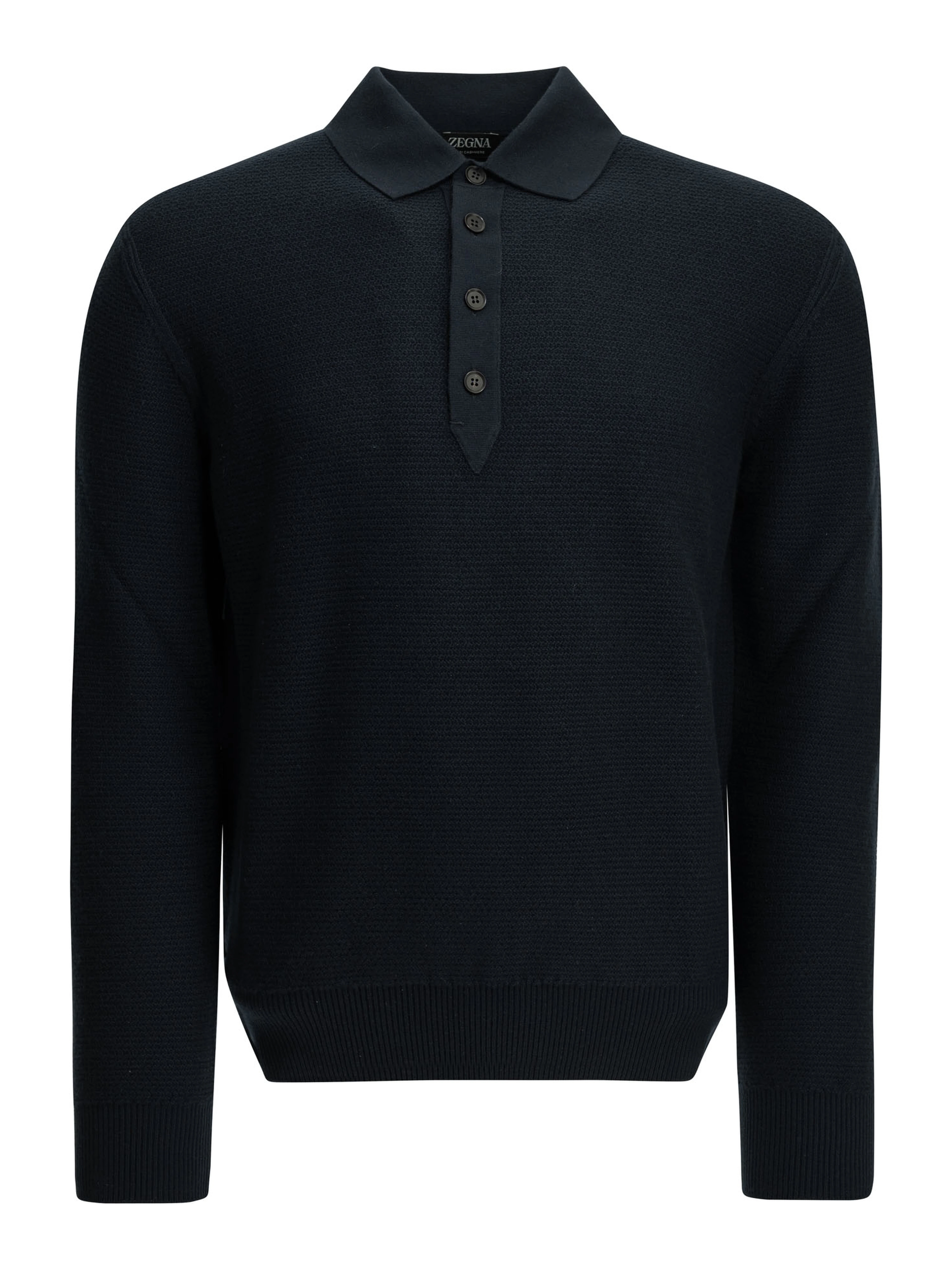 Cashmere polo sweater