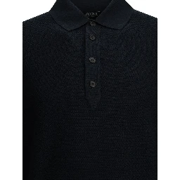Cashmere polo sweater