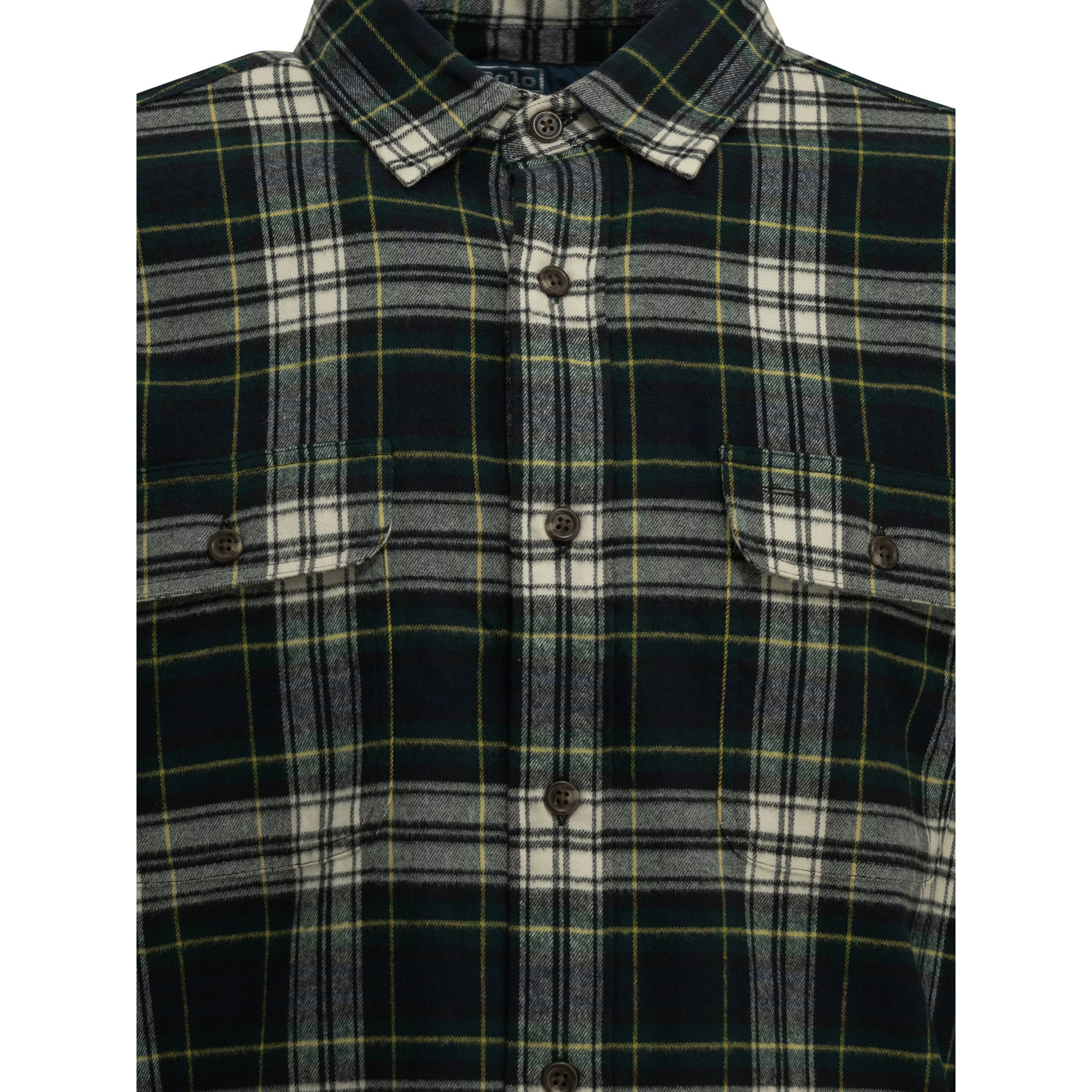 Classic-fit casual plaid shirt