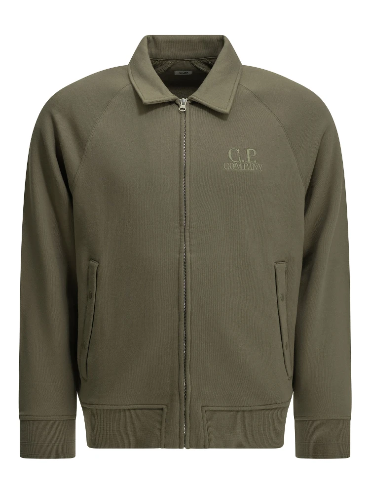Zip-up Sweatshirt with Logo