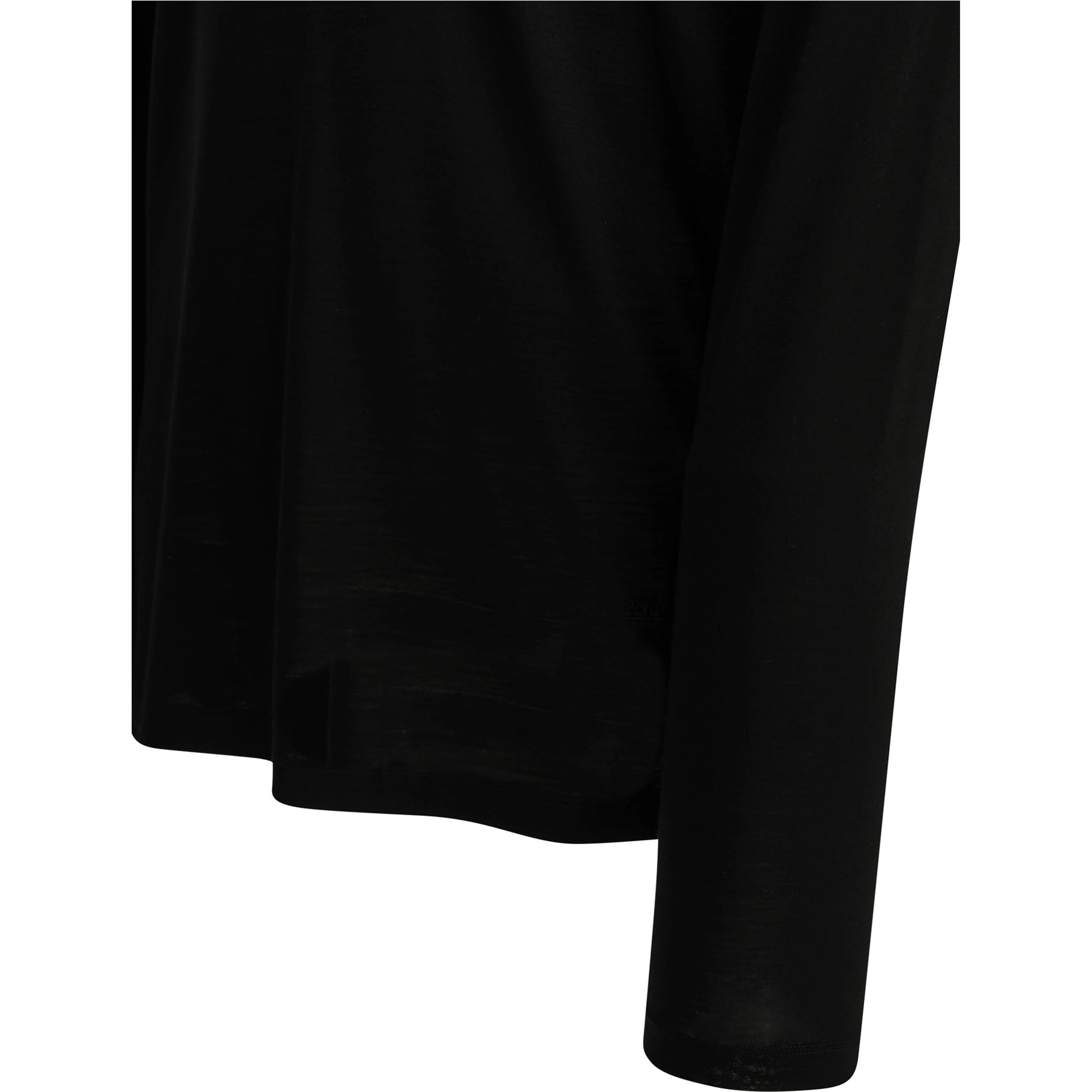 Round-neck wool T-shirt