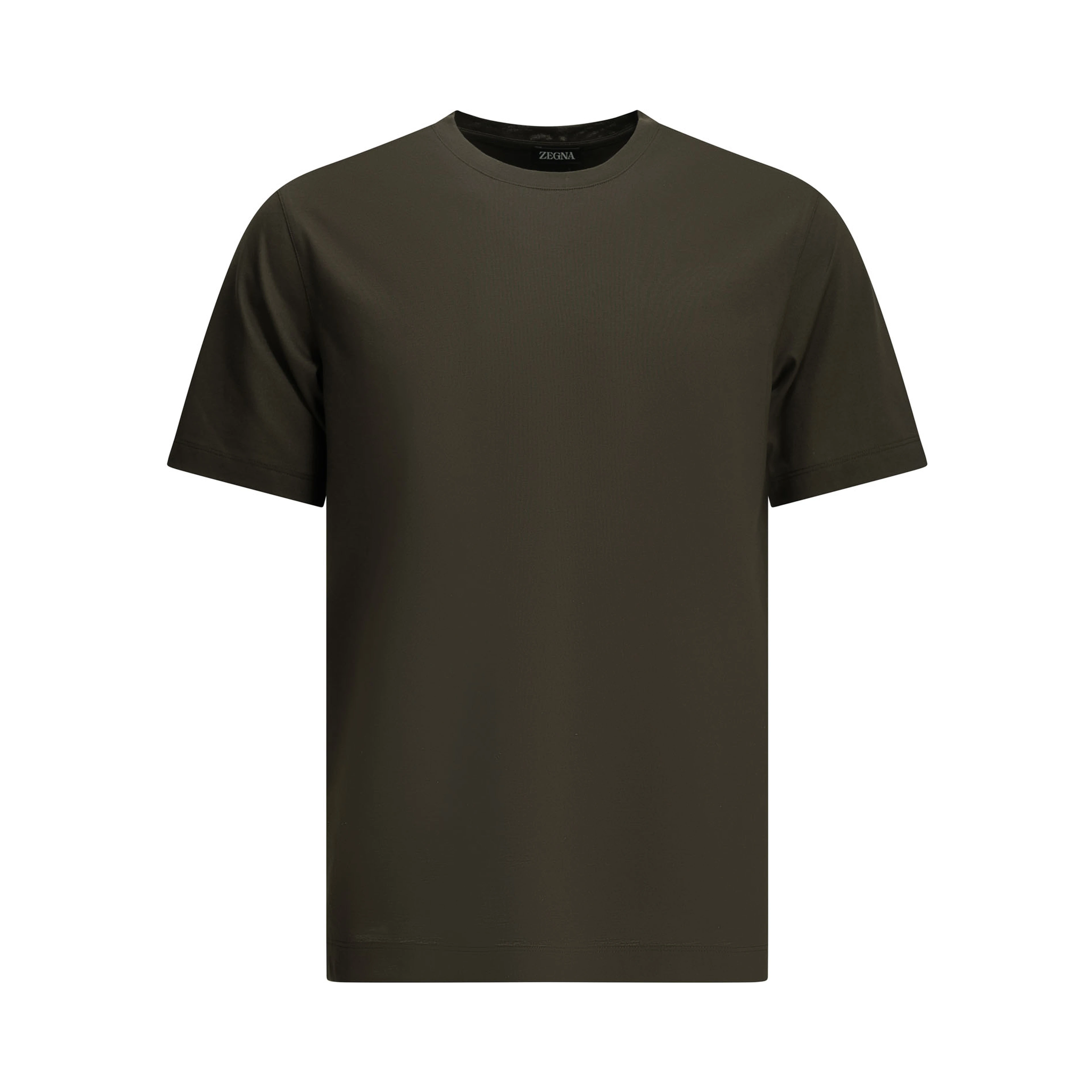 Pure cotton crew-neck T-shirt
