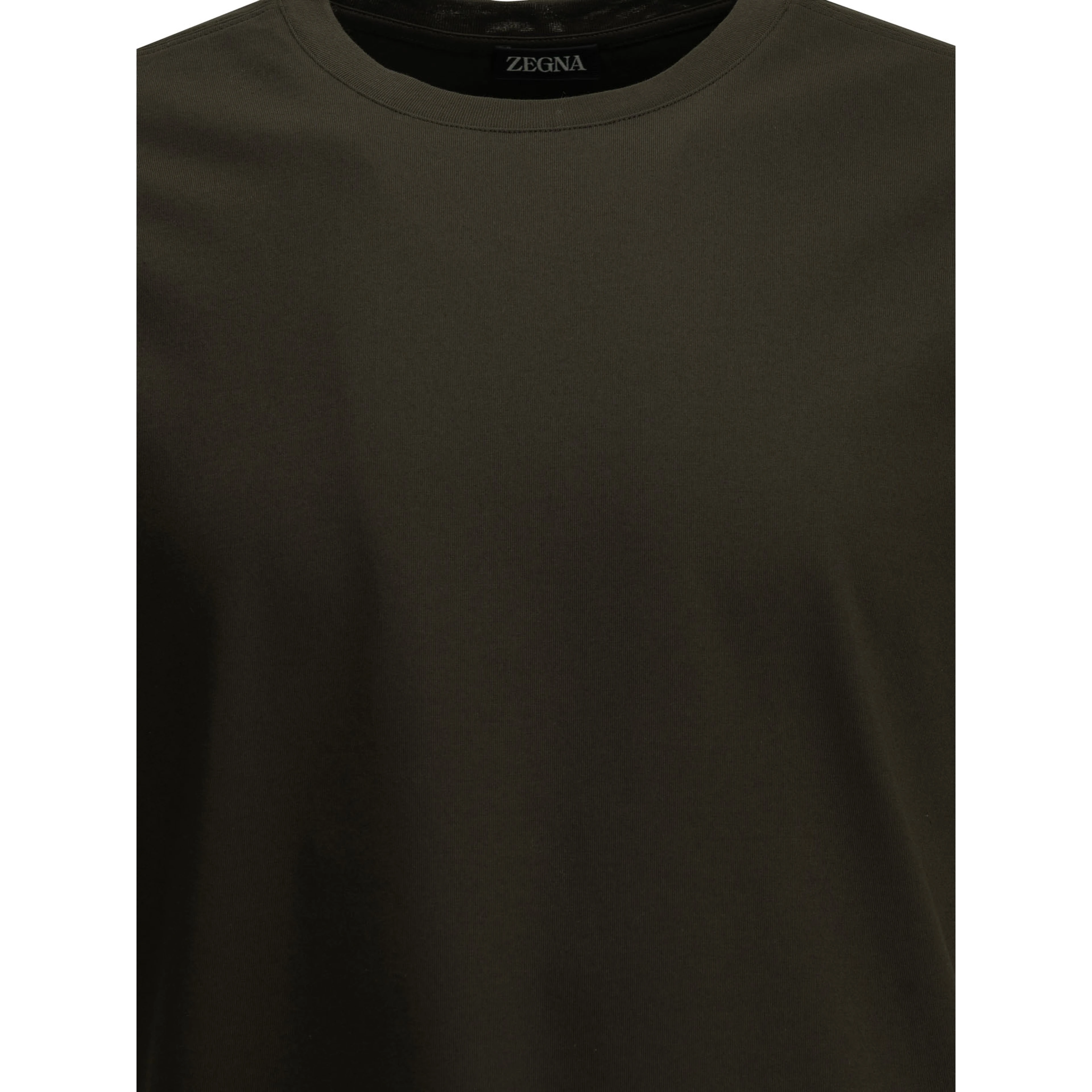 Pure cotton crew-neck T-shirt