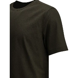 Pure cotton crew-neck T-shirt