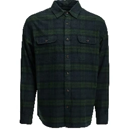 Classic-fit casual plaid shirt