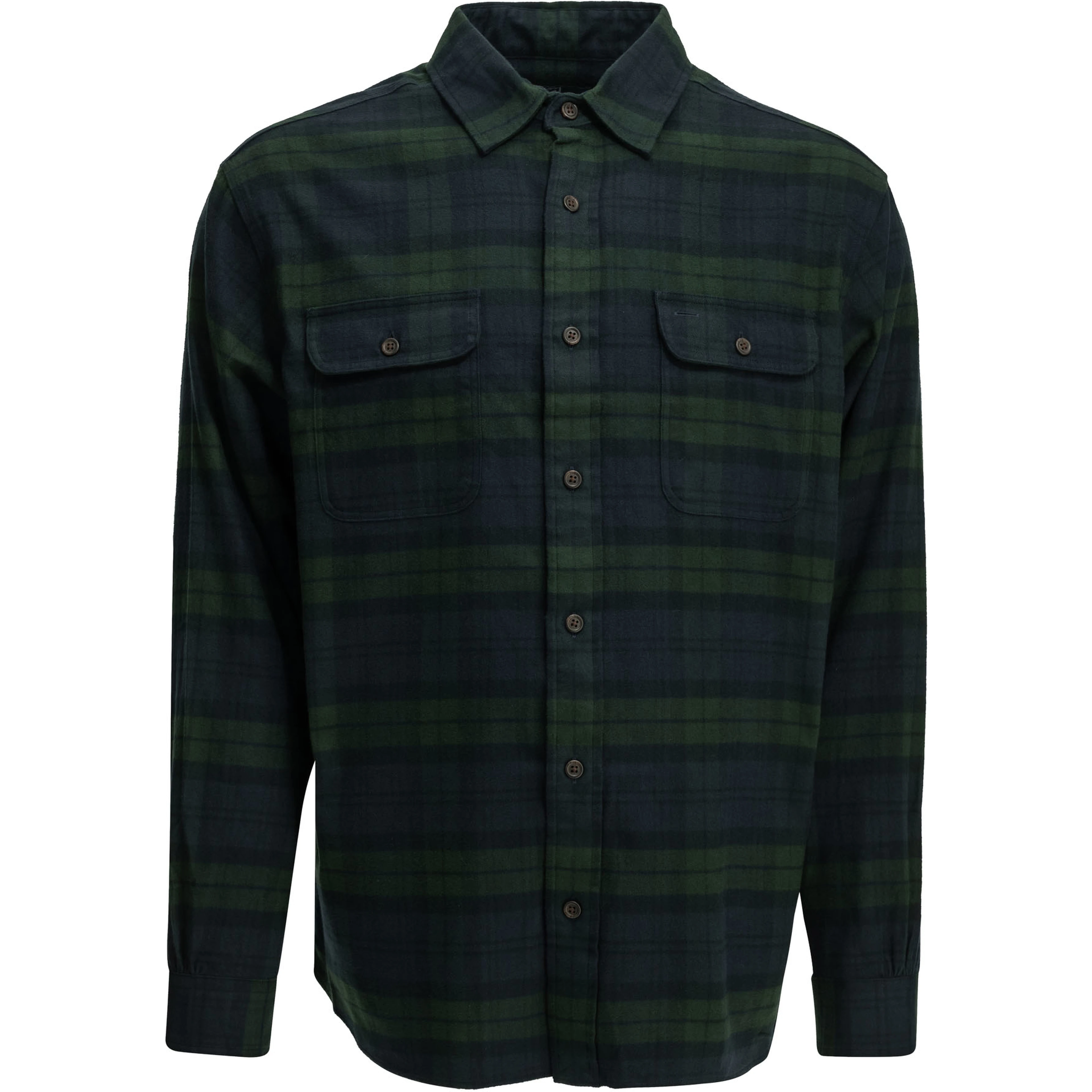 Classic-fit casual plaid shirt