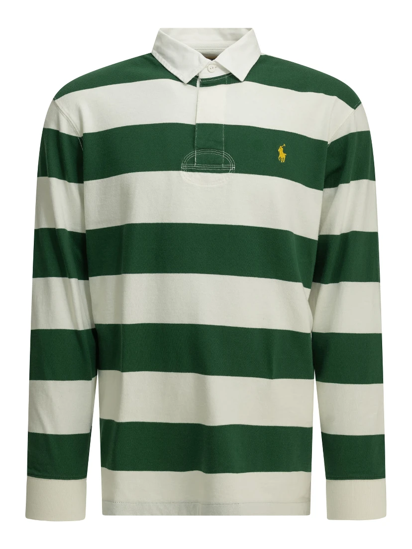 "Rubgy" Button-Down Polo Shirt