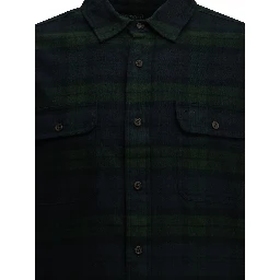 Classic-fit casual plaid shirt