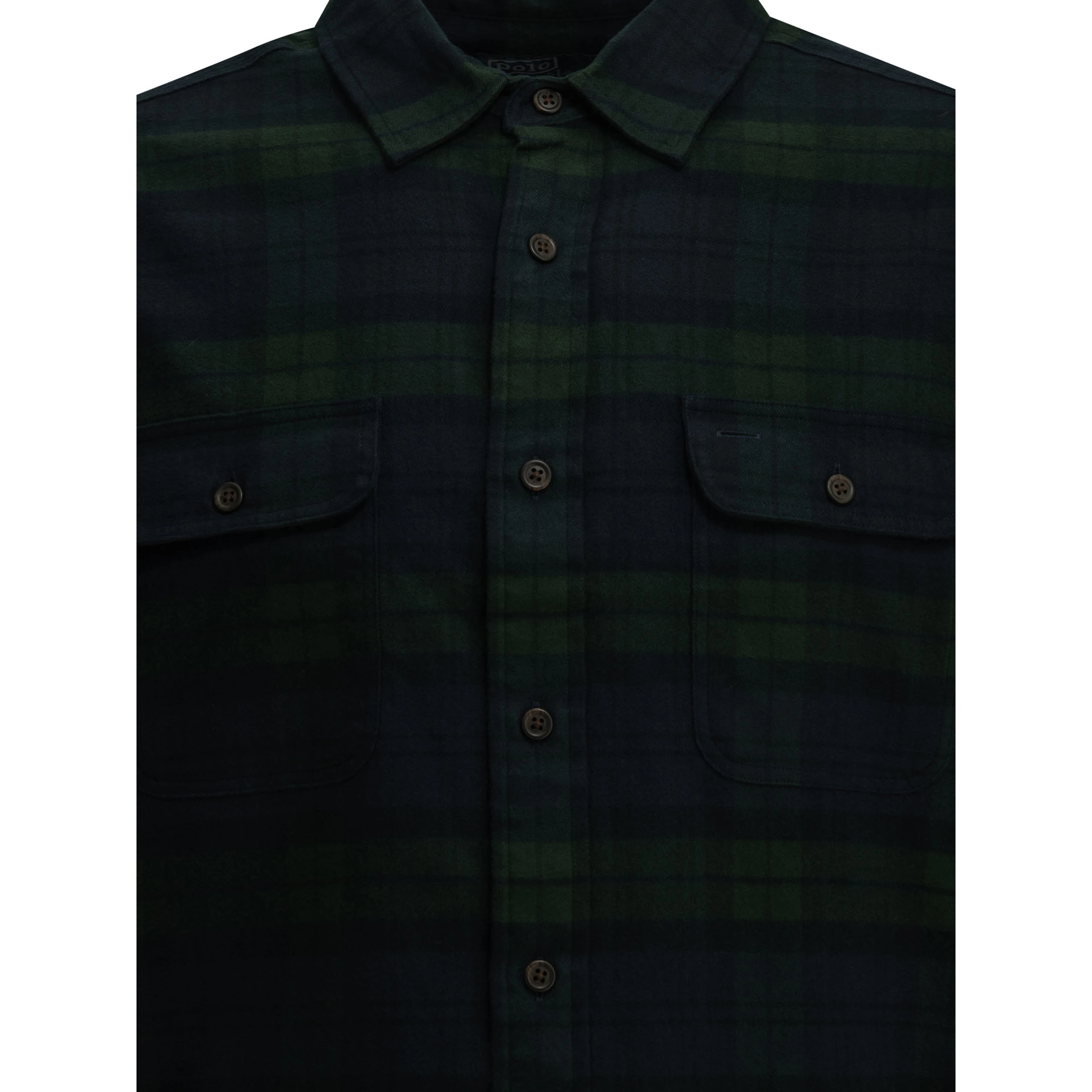 Classic-fit casual plaid shirt