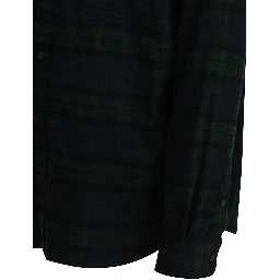 Classic-fit casual plaid shirt