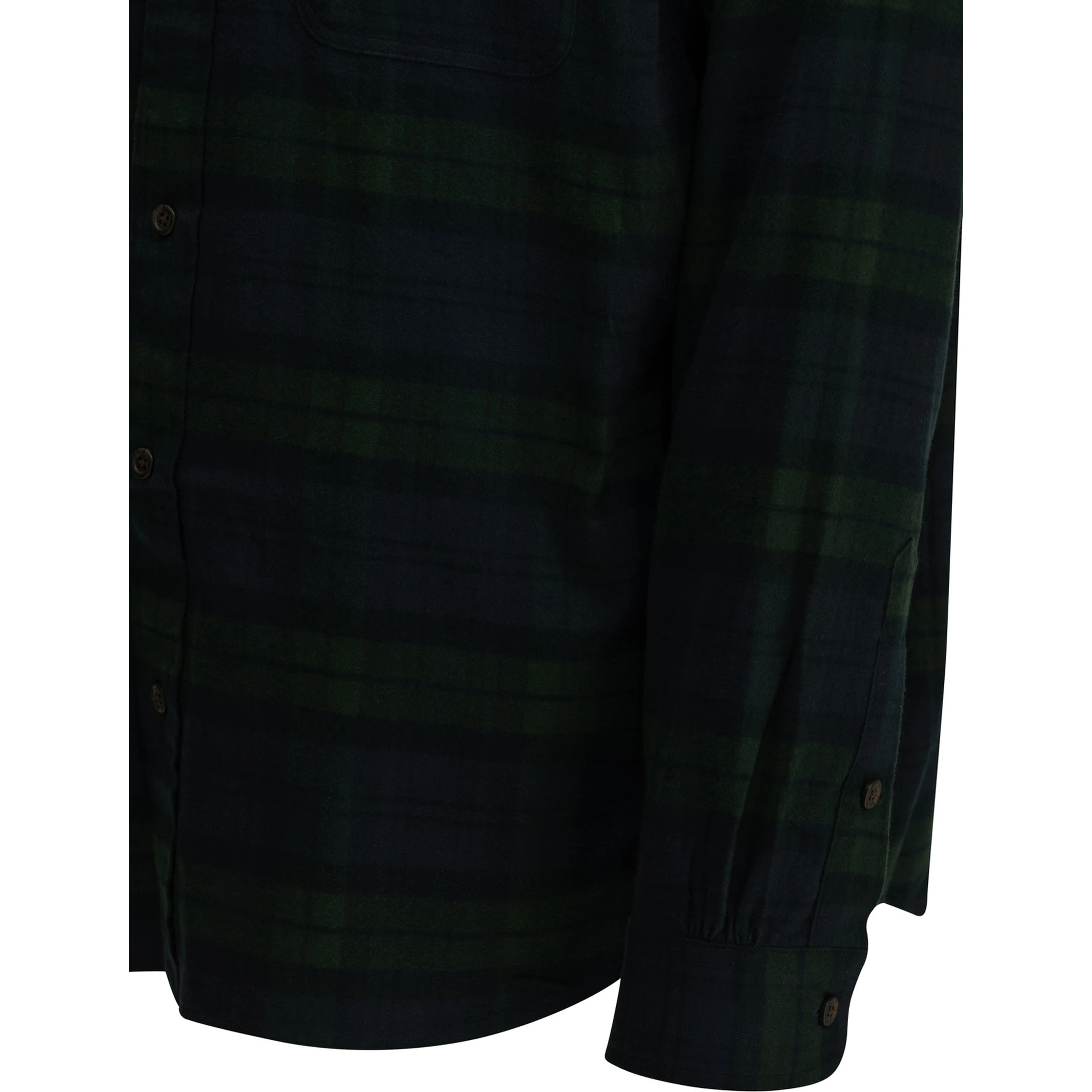Classic-fit casual plaid shirt