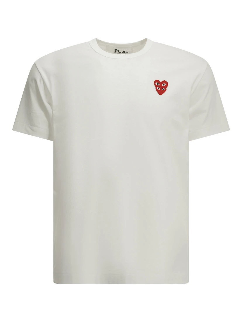 "Double Heart" Crew-Neck T-Shirt