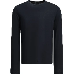 Round-neck wool T-shirt