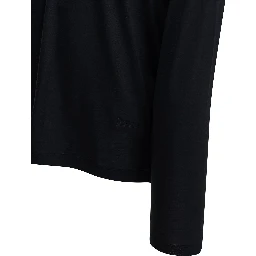Round-neck wool T-shirt