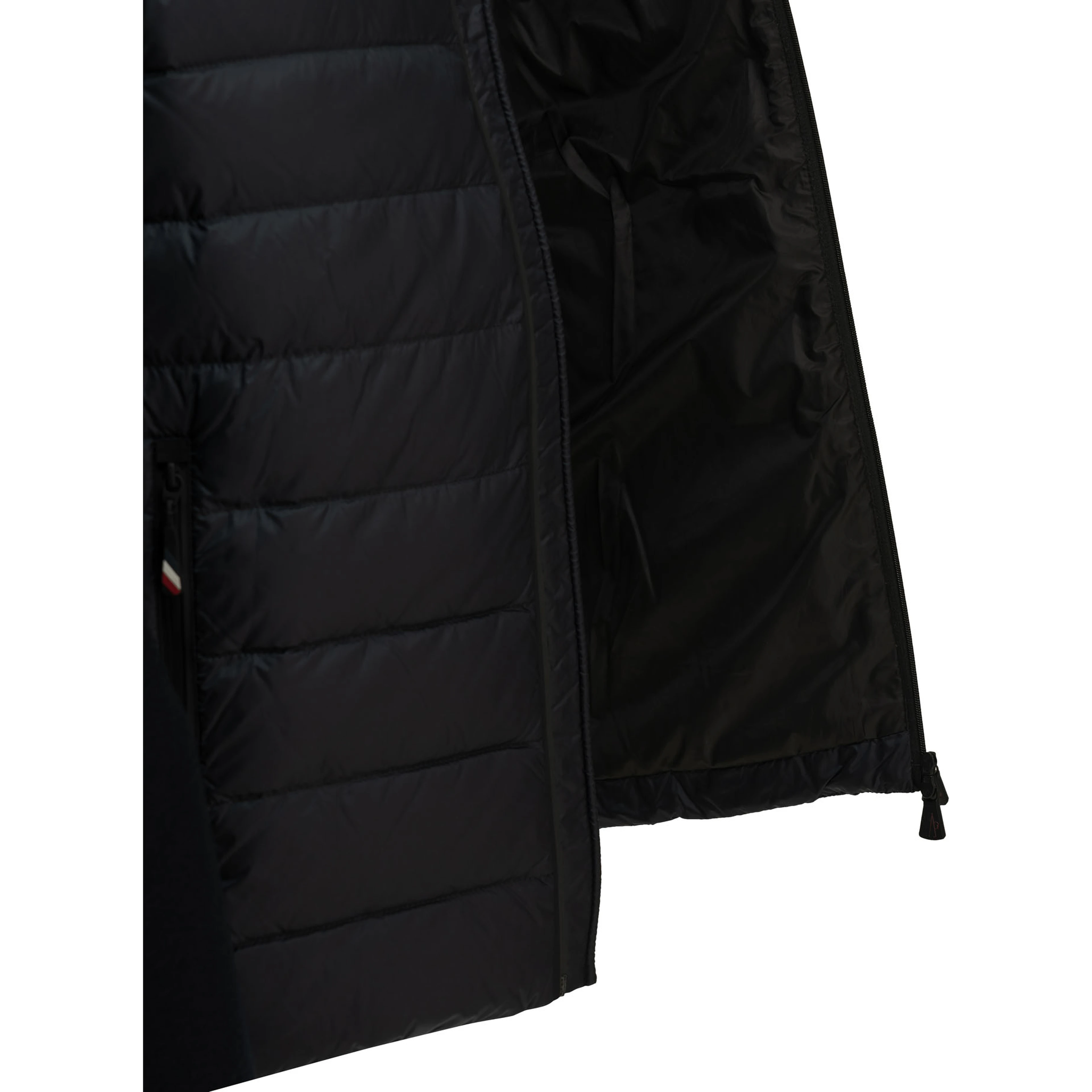 Padded wool cardigan